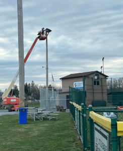 Baseball field lighting